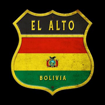 El Alto Bolivia coat of arms design Art Print by Rocky2018