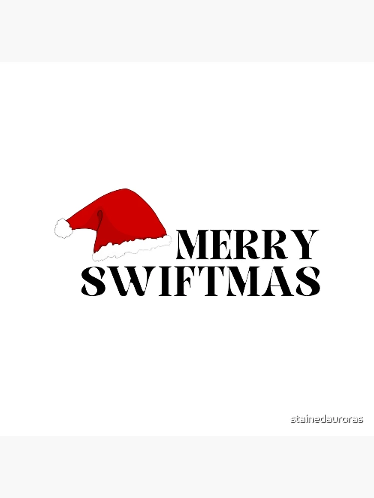 Tote bag for Sale avec l'œuvre « Joyeux Swiftmas - Cadeau de carte de Noël  Taylor Swift » de l'artiste bombalurina