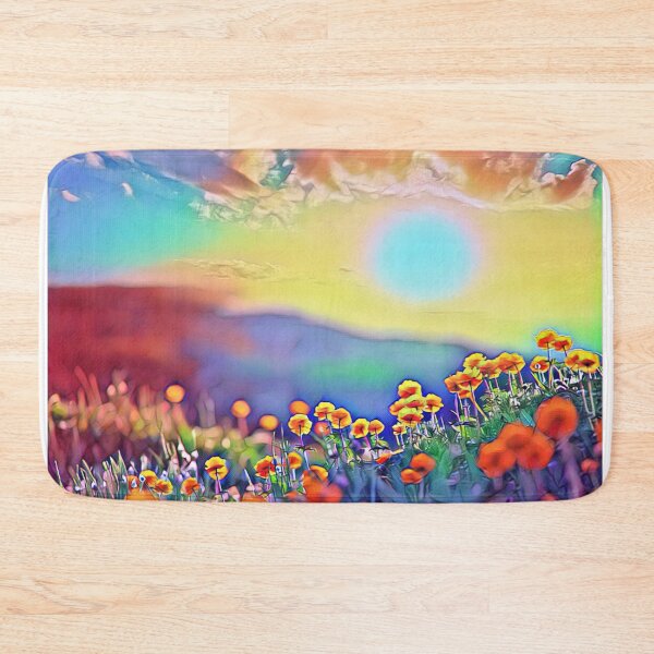 Item preview, Flowery meadows at sunset designed and sold by MagiLand ⭐⭐⭐⭐⭐.