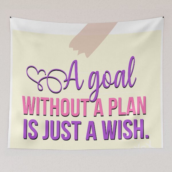 Item preview, A goal without a plan is just a wish saying  designed and sold by Emotionville.