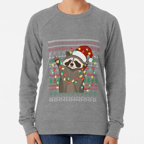 Artikel-Vorschau von Funny Racoon Ugly Sweater Christmas Gift Idea Animal Lover Xmas Lights, designt und verkauft von FC101.