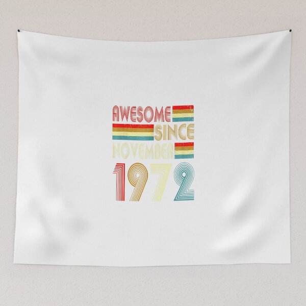 Item preview, Awesome Since November 1972 50 Years Old 50th Birthday Gifts_2 designed and sold by TGMerwin.