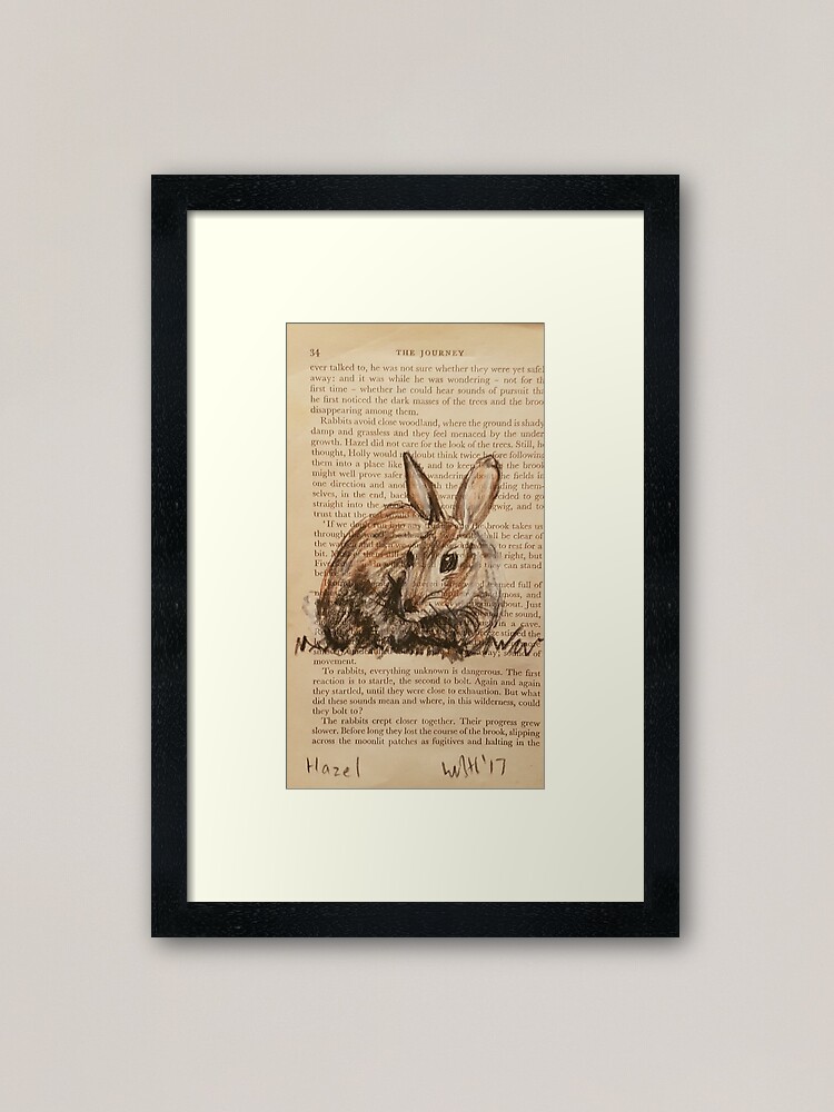 Alternate view of Hazel - Watership Down Collection Framed Art Print