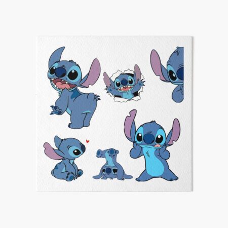 Stitch Art Board Print for Sale by crxpuppy