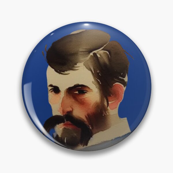 Item preview, Portrait of a handsome man, Original antique vintage portrait of a man's face, man wall art designed and sold by Artsareus.