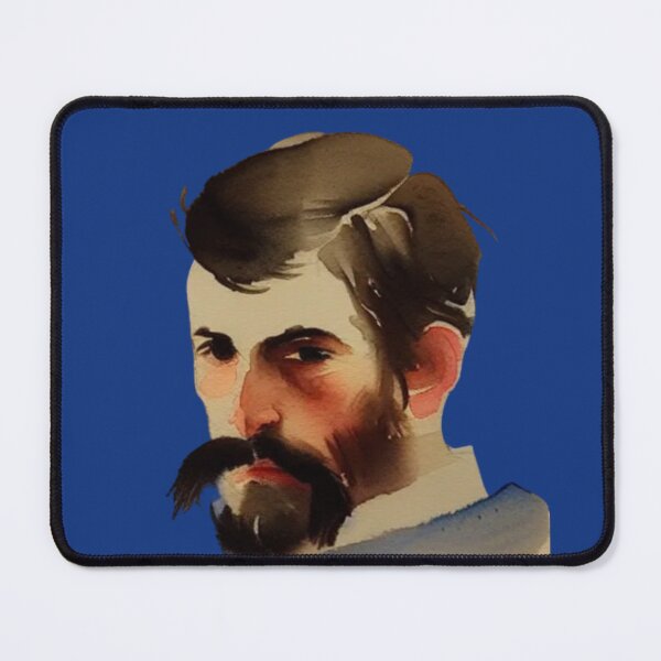 Item preview, Portrait of a handsome man, Original antique vintage portrait of a man's face, man wall art designed and sold by Artsareus.