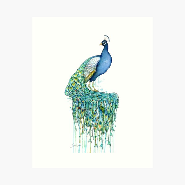 Item preview, Peacock designed and sold by SamNagelArt.