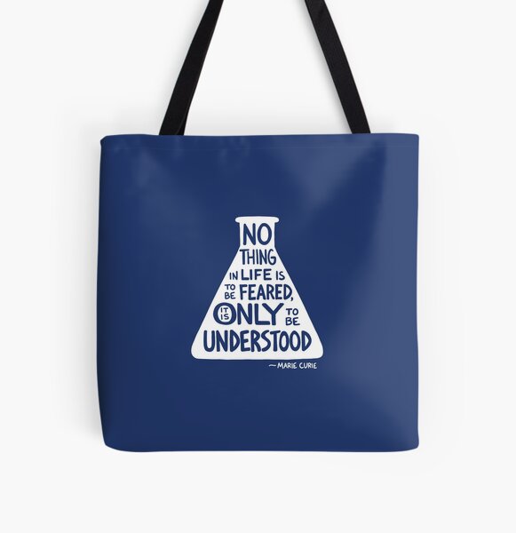 Marie Curie All Over Print Tote Bag