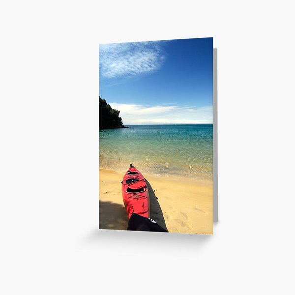 Red Kayak Greeting Card