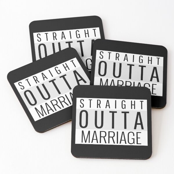 Item preview, Straight Outta Marriage 01 White Text designed and sold by TWMBDesigns.