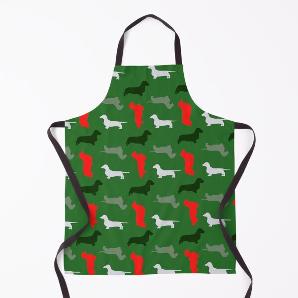 Item preview, "Mistletoe" - Christmas Dachshund Pattern designed and sold by CanisPicta.