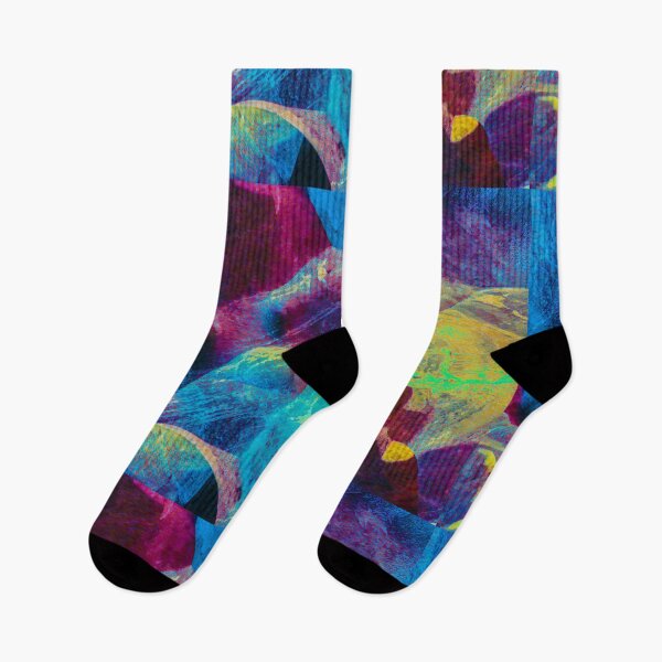 Item preview, A dog face in multi colored abstract designed and sold by kall3bu.