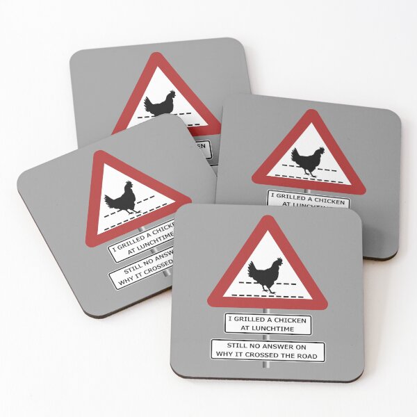 Item preview, I grilled a chicken ... still no answer (road crossing) designed and sold by SolidEarthArt.