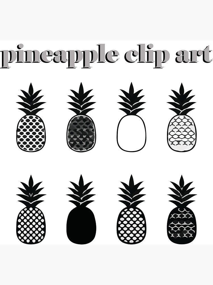 "nice pineapple clip art tshirt" Sticker for Sale by phi11designer