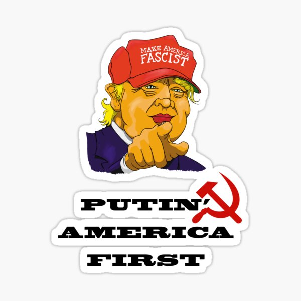 Vista previa del artículo con la obra «PUTIN AMERICA PRIMERA TROMP», diseñado y vendido por Porky-Pie.