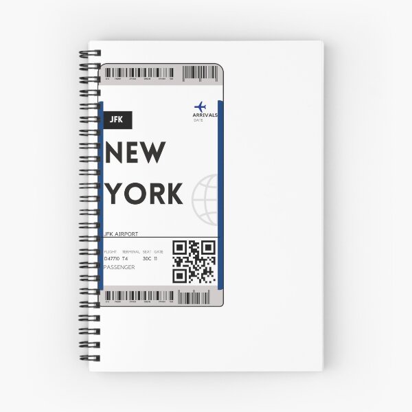 Item preview, New York City Flight Boarding Pass designed and sold by marveloso.