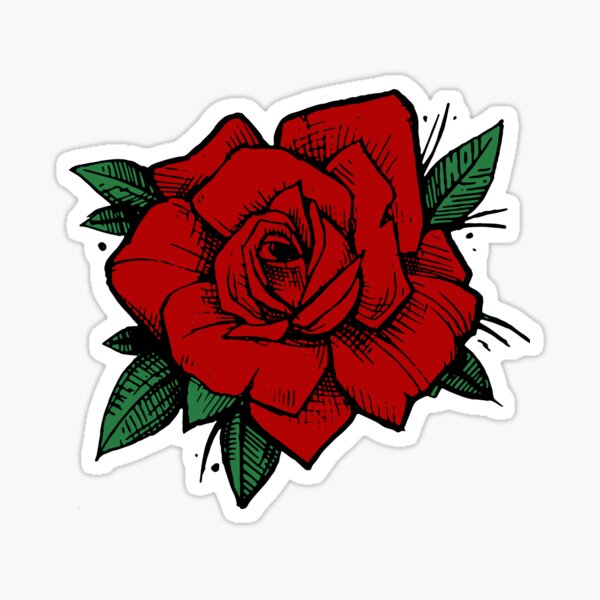 Flor rojo rosas pack pegatinas de coches JAS Pegatinas ST00066RD_SML