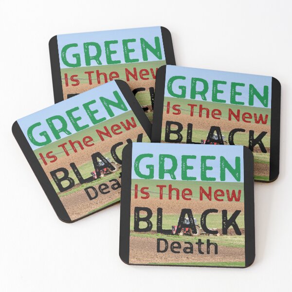 Item preview, Green Is The New Black 04 White Text designed and sold by TWMBDesigns.