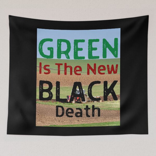 Item preview, Green Is The New Black 04 White Text designed and sold by TWMBDesigns.