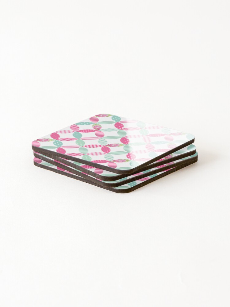 Thumbnail 4 of 5, Coasters (Set of 4), Patchwork Patterns designed and sold by fra02.