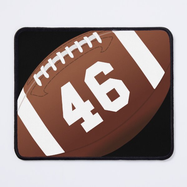Artikelvorschau, American-Football-Ball Nummer 46, sechsundvierzig entworfen und verkauft von TheCultStuff.