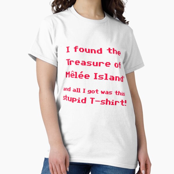 Item preview, The Treasure of Melee Islan, a Stupid T-shirt - Monkey Island designed and sold by spegnilcomputer.