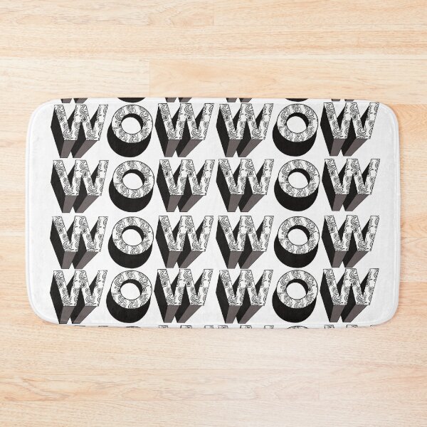 Item preview, Wow repeated text with paisley pattern designed and sold by KateVanFloofno1.