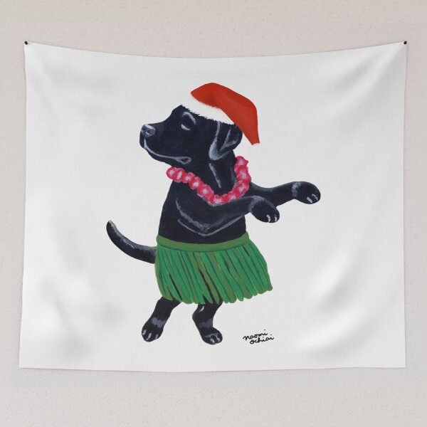 Item preview, Aloha Black Labrador Santa Christmas  designed and sold by keralaleguic.