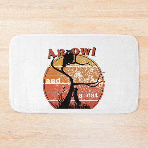 Item preview,  A cat and an owl on tree. designed and sold by facePale.