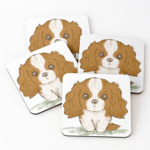 Item preview, Portrait of a Cavalier King Charles Spaniel designed and sold by Toru Sanogawa.