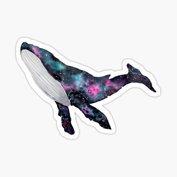 Item preview, Galaxy Whale - Watercolour Illustration designed and sold by Pattokarts.