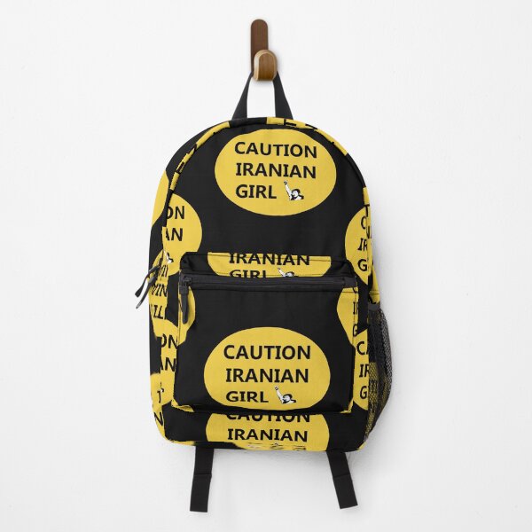 Item preview, CAUTIION IRANIAN GIRL industrial style sign designed and sold by lobodelnoir.