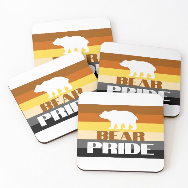 Item preview, WOOFZ® White Polar Bear Pride Gay Bears Flag designed and sold by woofz.
