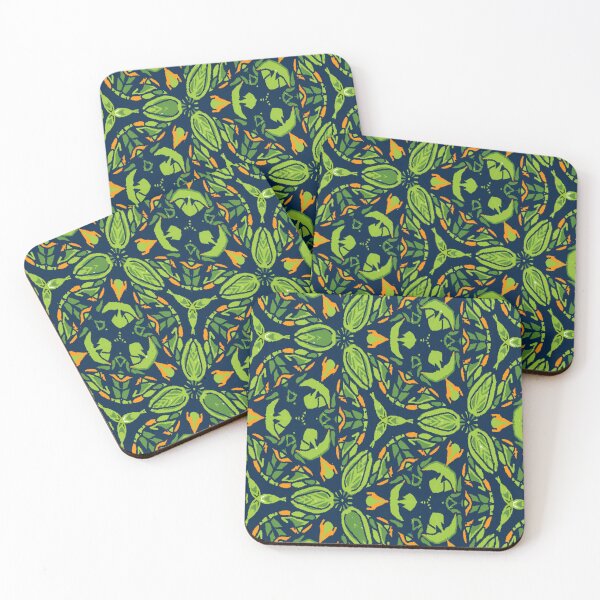 Item preview, Green pattern  designed and sold by  Mudikeys.
