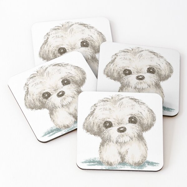 Item preview, Portrait of Maltese designed and sold by Toru Sanogawa.