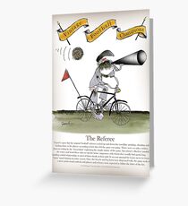 Vintage Football Referee Greeting Card
