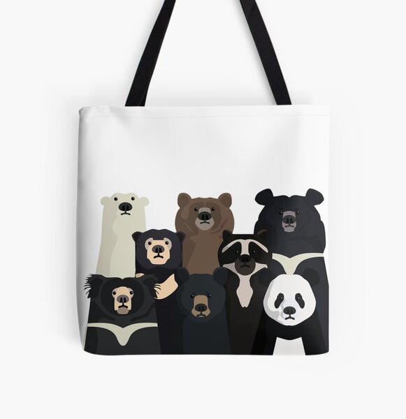 Bären der Welt Allover-Print Tote Bag