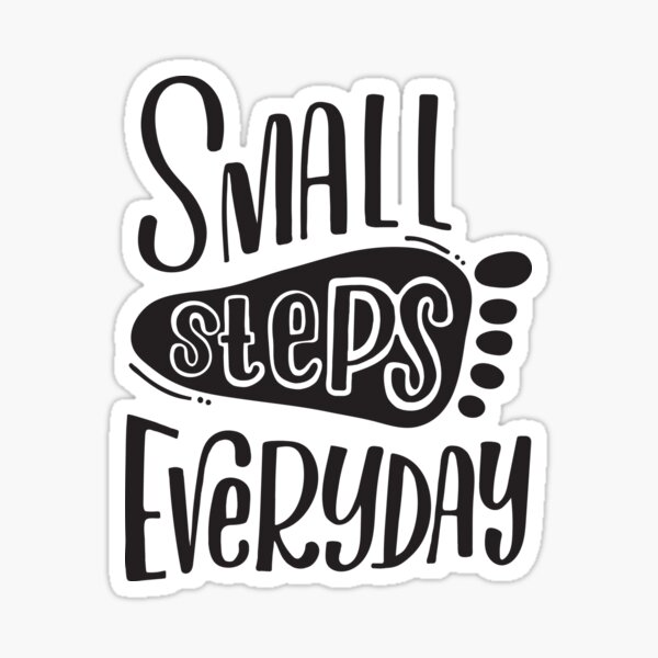Item preview, Small Steps Everyday Take Action Motivational Quote  designed and sold by gunjancreates.