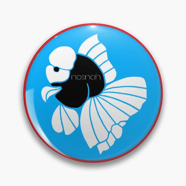 Item preview, White and black Oranda Goldfish Logo C4 designed and sold by Nosnah.