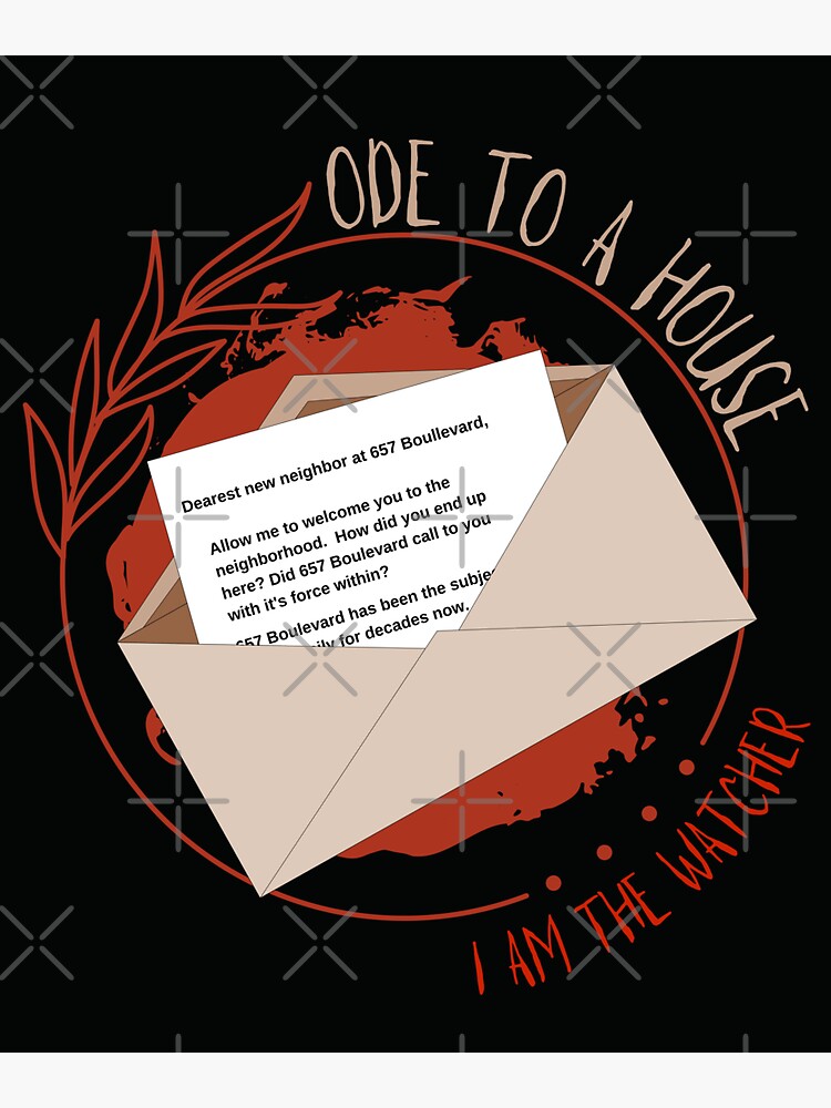 "Ode to a House Letter The Watcher" Sticker for Sale by Smagnaferous