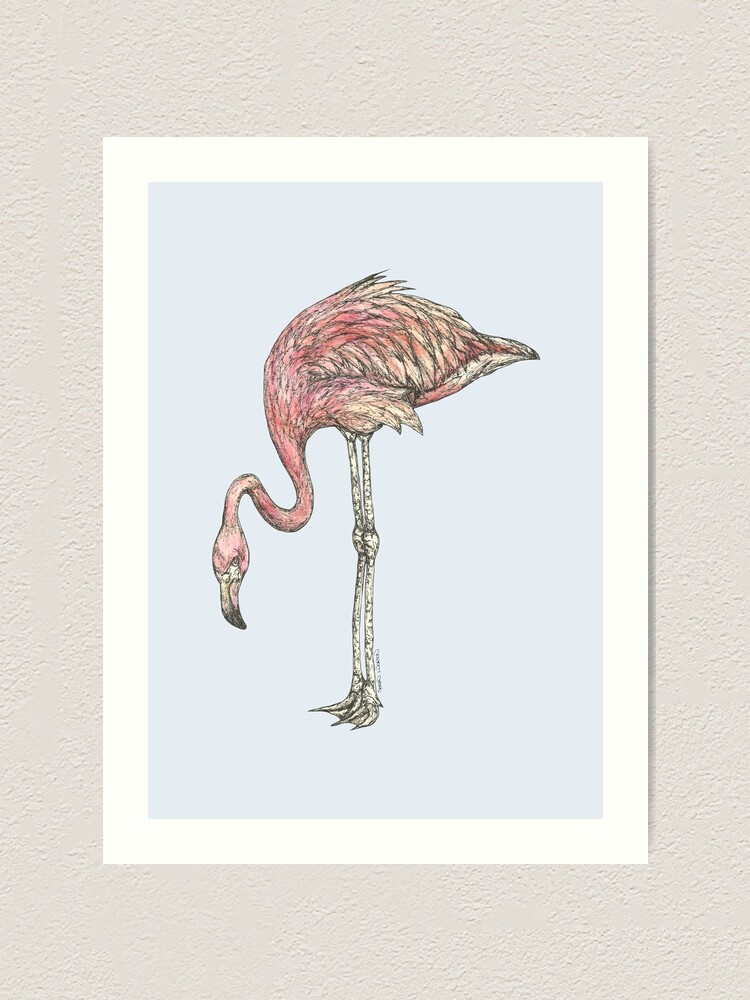 THE FLAMINGO ART PRINT