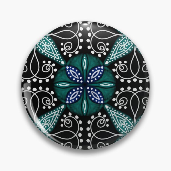 Aperçu de l'œuvre  Motif de surface en pointillé sombre traditionnel rétro créée et vendue par patternologyy.