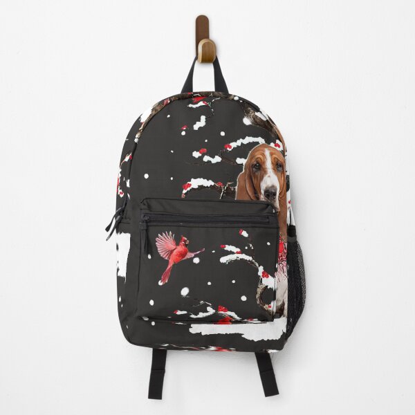 Item preview, Basset Hound Scarf Cardinal Snow Christmas designed and sold by MasinDontrae.