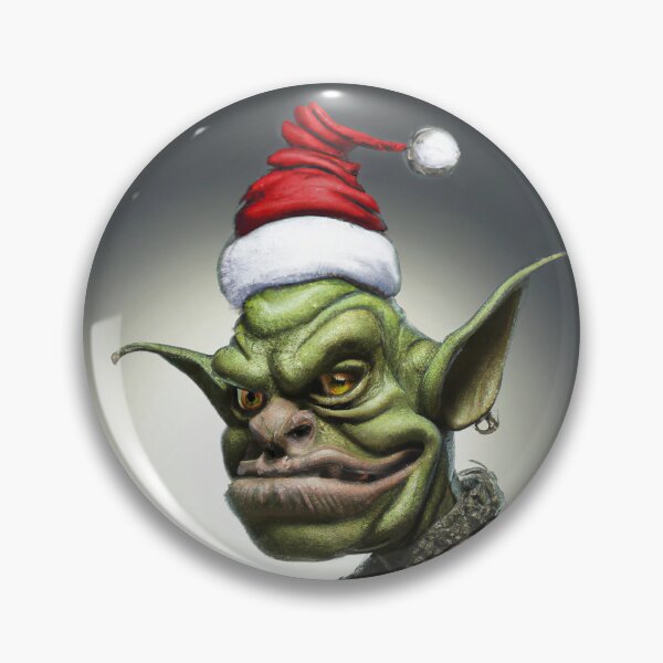 Item preview, Grinch Headshot with a Santa Hat designed and sold by Jasson.