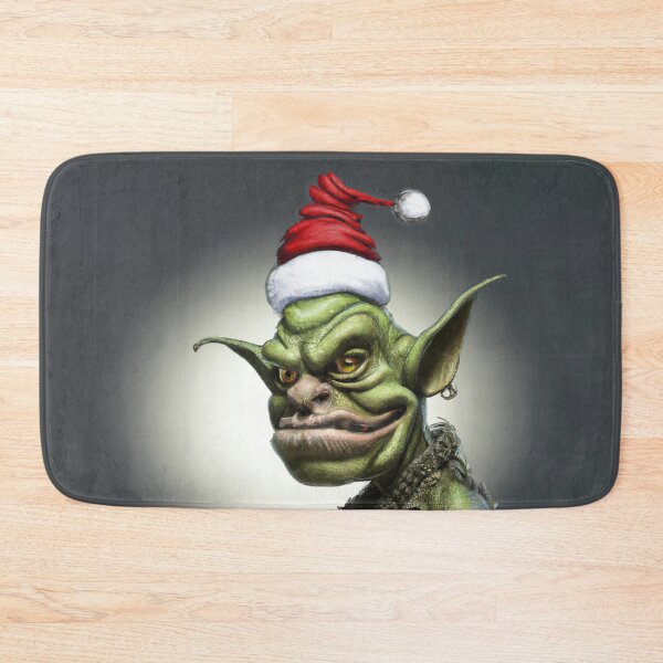 Item preview, Grinch Headshot with a Santa Hat designed and sold by Jasson.