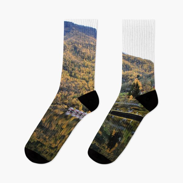 Item preview, Autumn Trees Flam Aurlandsfjord Norway designed and sold by AndyEvansPhotos.