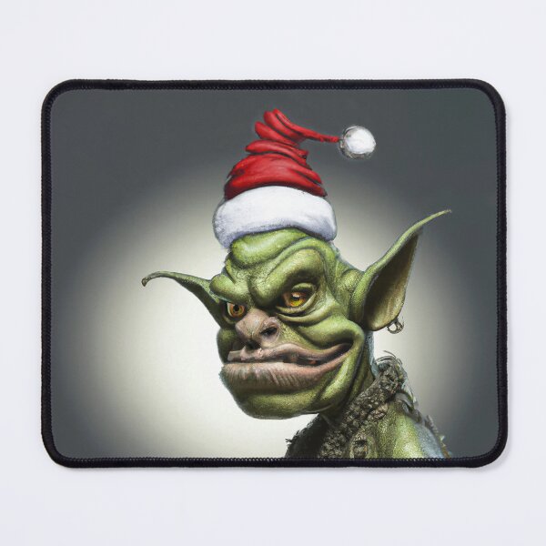 Item preview, Grinch Headshot with a Santa Hat designed and sold by Jasson.