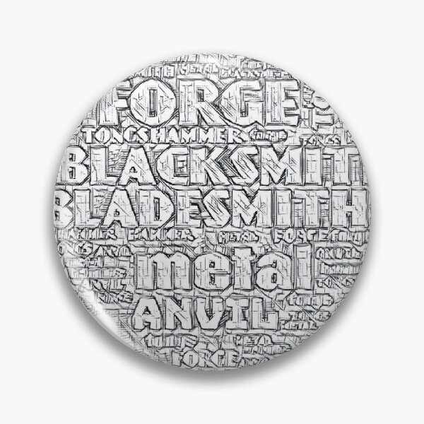 Item preview, Forge and blacksmith metalsmithing words designed and sold by Tanya Mihe.