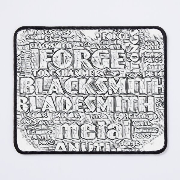 Item preview, Forge and blacksmith metalsmithing words designed and sold by Tanya Mihe.