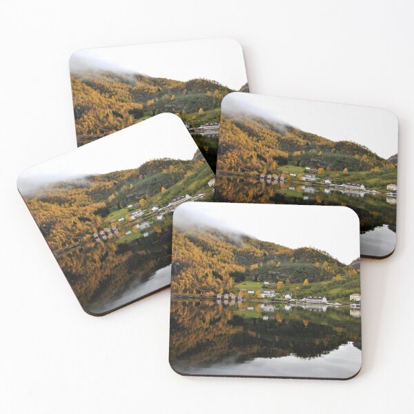 Item preview, Autumn Trees Flam Aurlandsfjord Norway designed and sold by AndyEvansPhotos.
